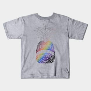 Pineapple mandala Kids T-Shirt